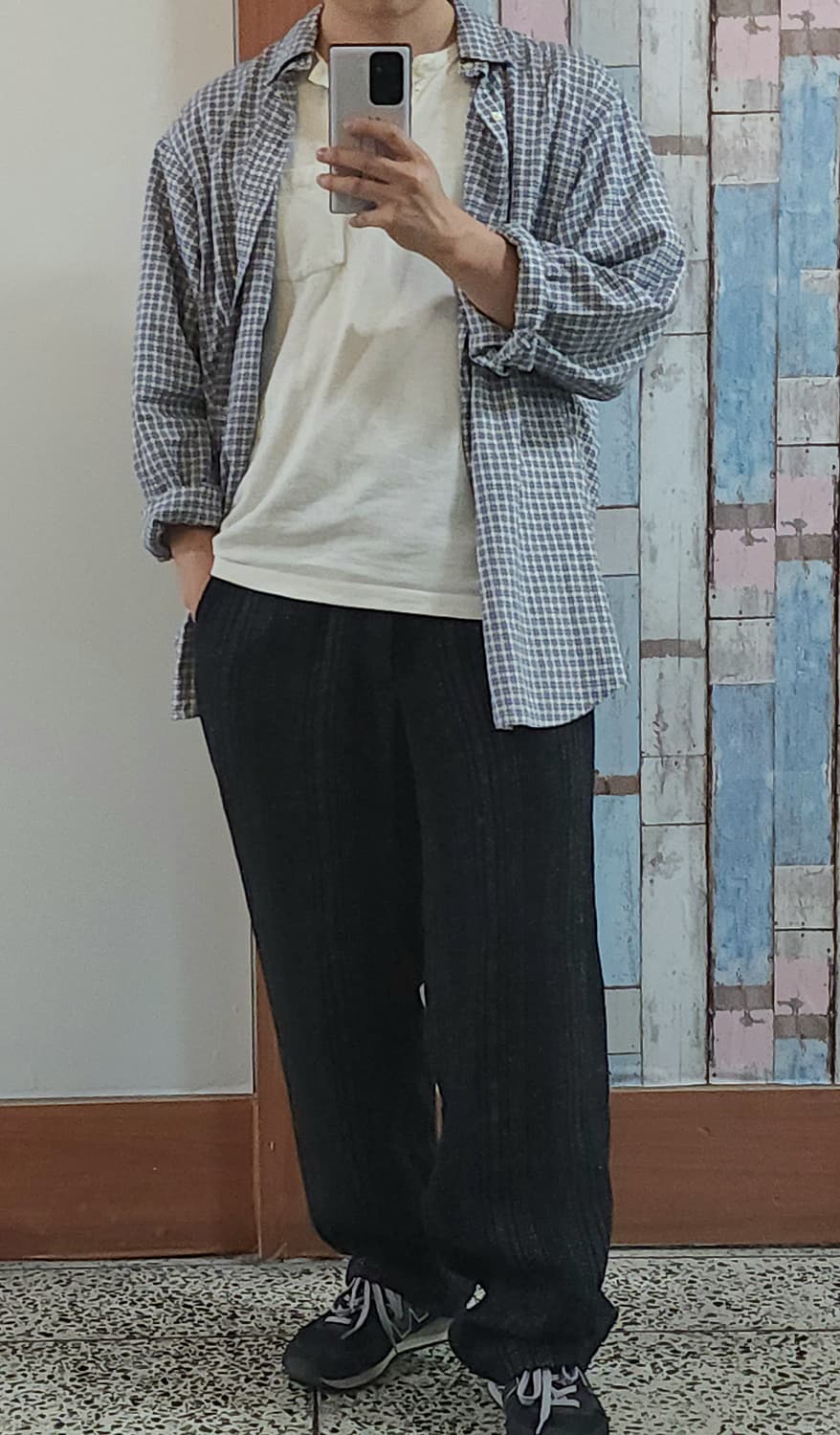 요지 야마모토 뿌르옴므 스트라이프 와이드 린넨 팬츠 3 상품이미지8