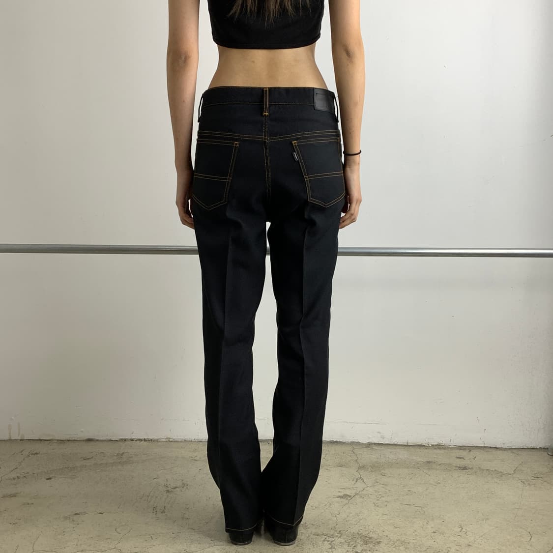 지에다 플레어핏 슬랙스 인디고 상품이미지6