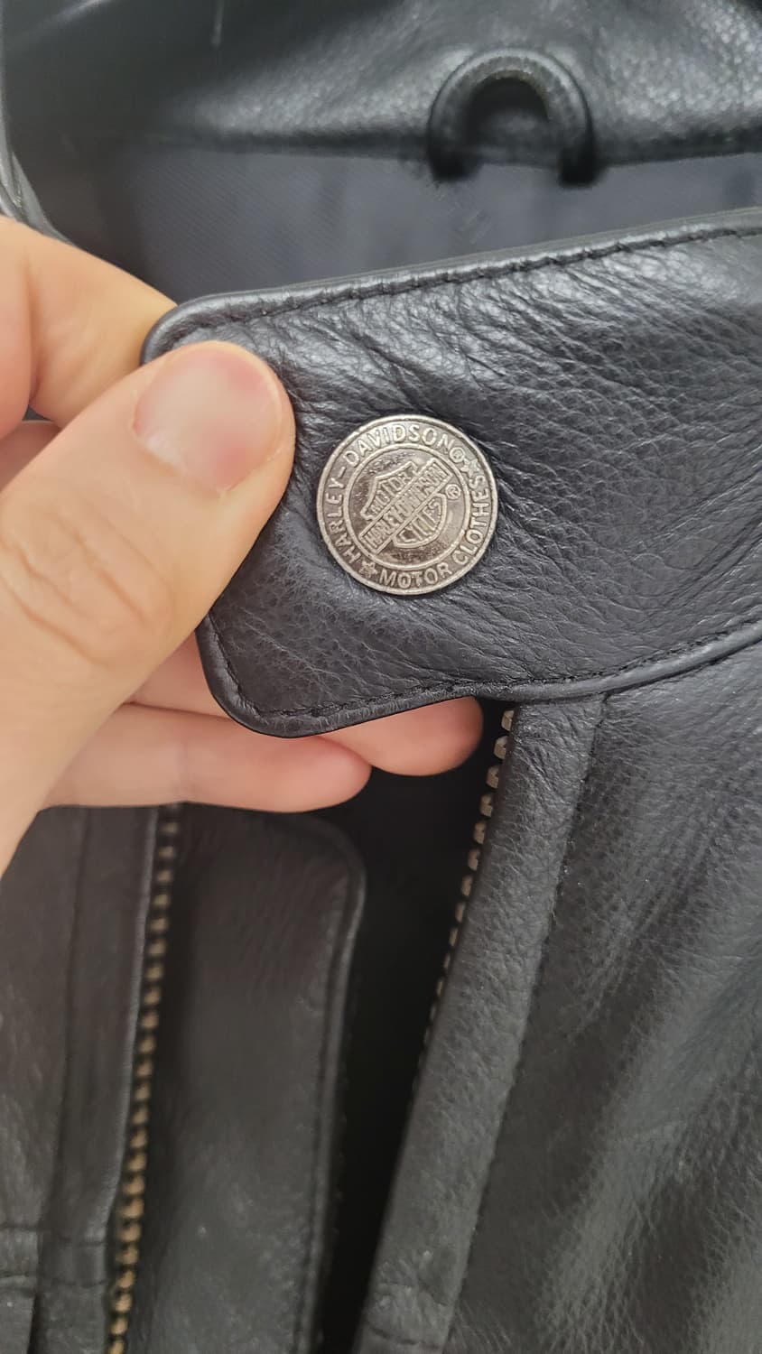 manstar 맨스타  할리데이비슨  소가죽 라이더 자켓-L사이즈 상품이미지5