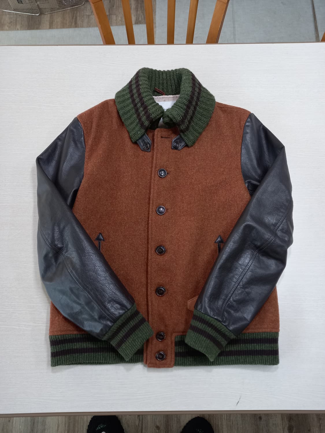 L100 customellow 헤리티지 누빔 바시티 L-691 상품이미지3