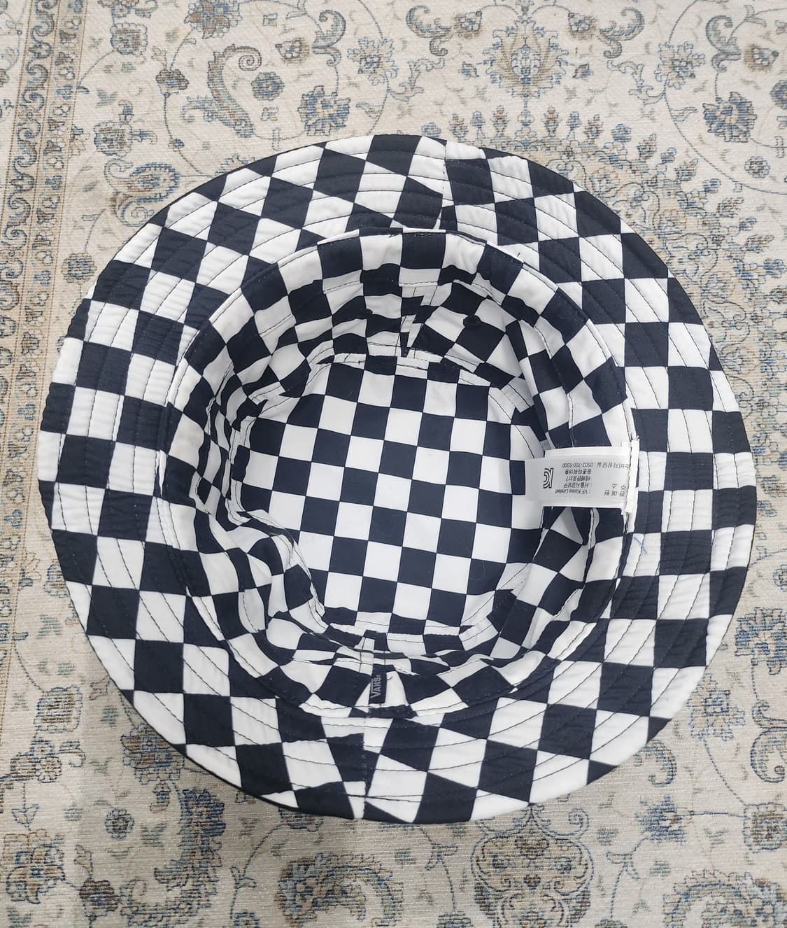 반스 체커보드 리버시블 버킷햇 상품이미지6