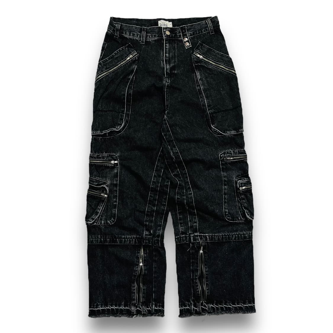 빅 유니온 유틸리티 멀티 포켓 흑청 데님 팬츠 상품이미지1