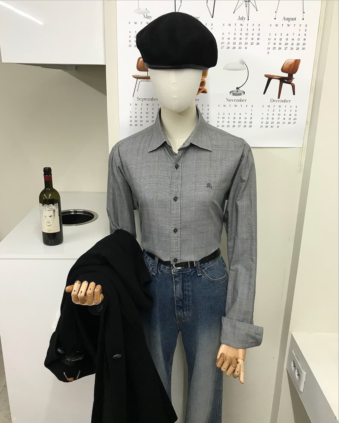 버버리 로고 체크 셔츠 상품이미지5