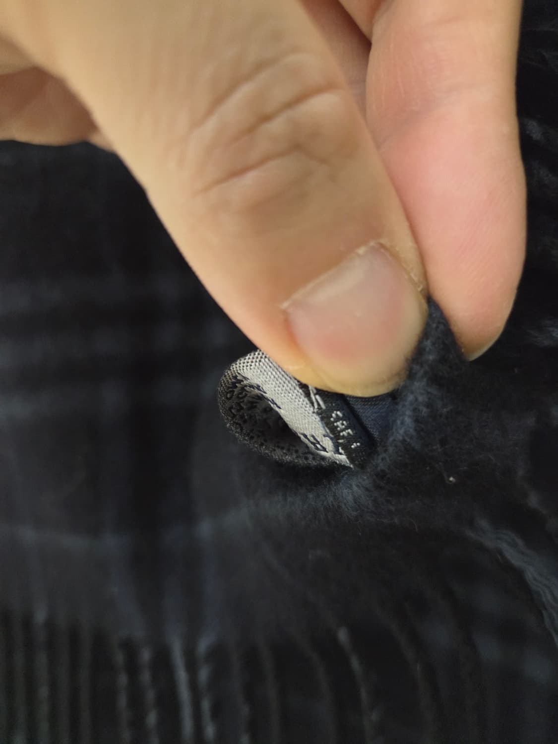 버버리 정품 캐시미어 100% 노바체크 머플러(블랙) 상품이미지5