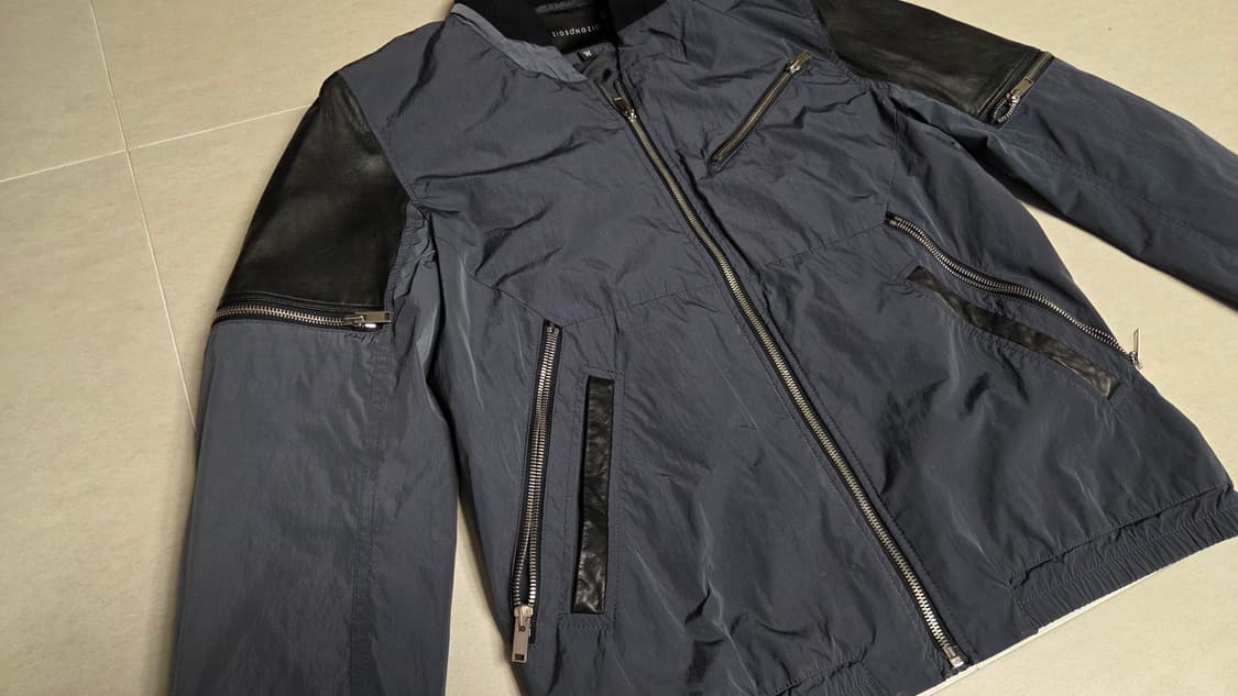 지오 송지오 가죽 블루종 점퍼 상품이미지2