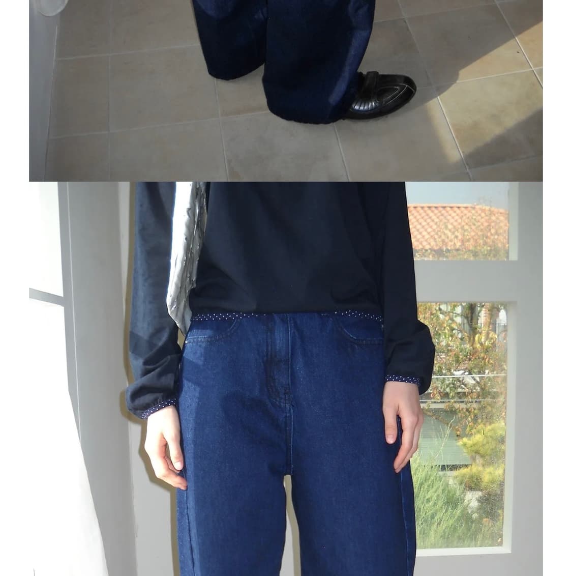 PESTO SPRING DOT HOODED TOP DARK LAKE 상품이미지2