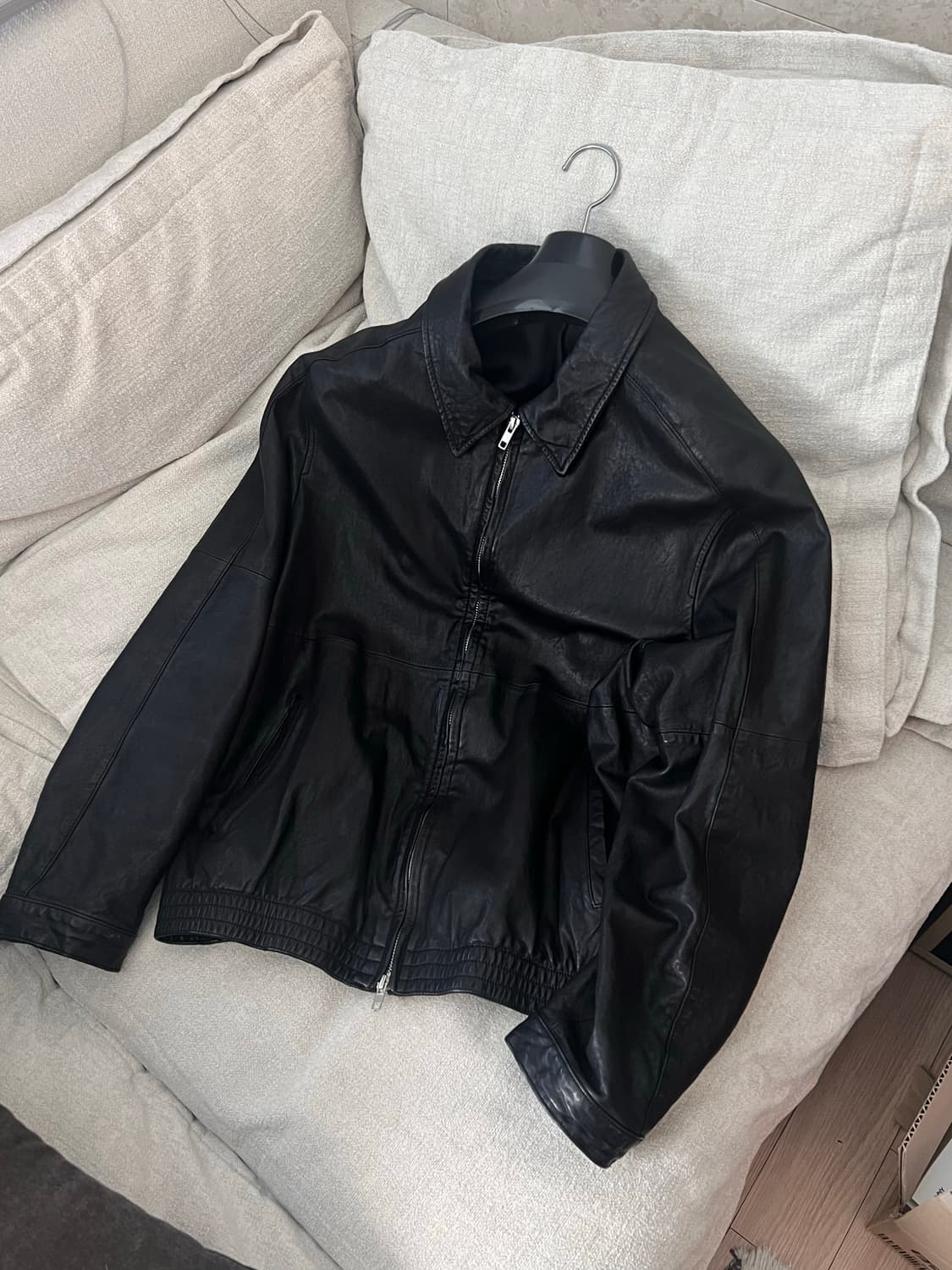 (S)유스 워시드 레더 블루종 상품이미지2