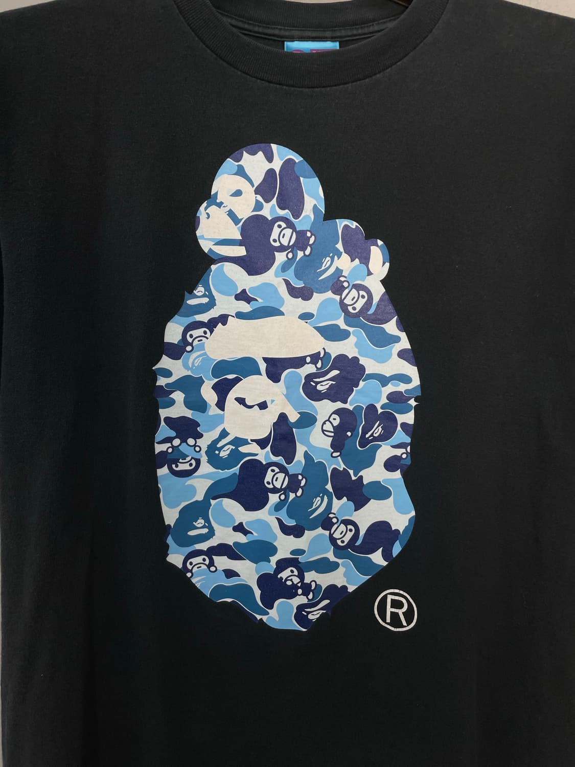 베이프 카모 빅 에이프 블랙 반팔 H2126 상품이미지4