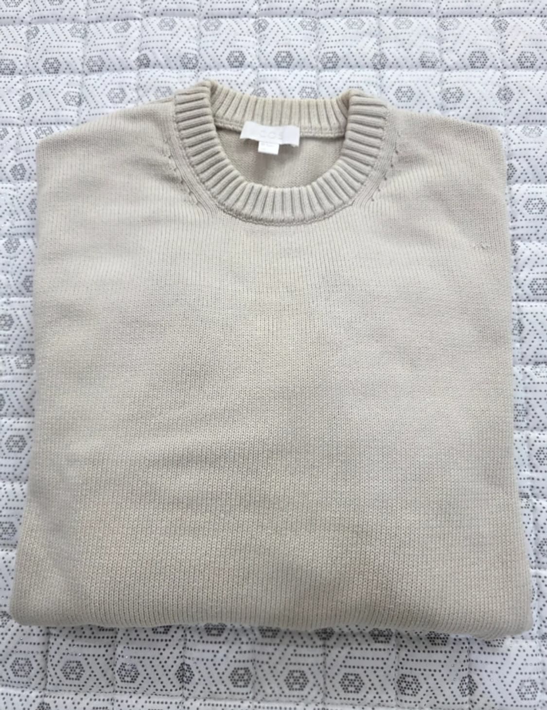 COS 코스 베이지 라운드넥 니트 95 상품이미지5