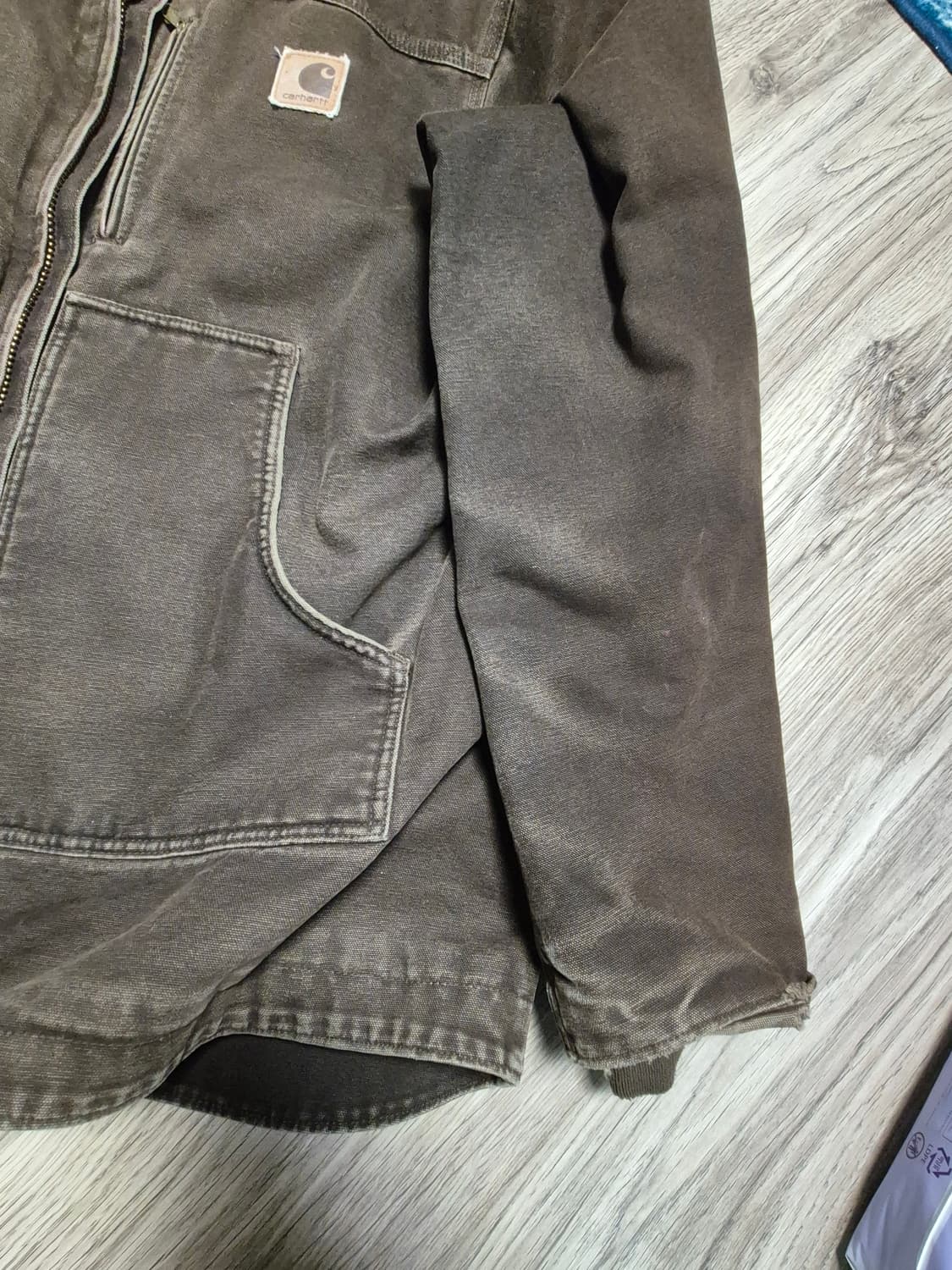 빈티지 칼하트 c61 다크브라운 자켓 상품이미지6