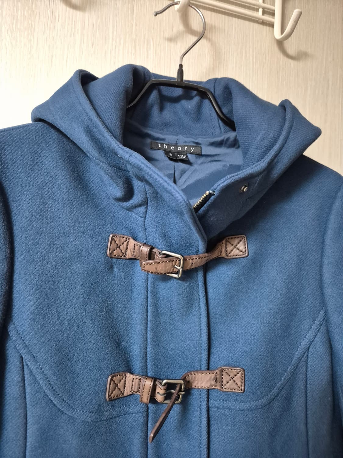 Theory 띠어리 캐시미어  더플 코트 스몰  가죽버클 상품이미지5