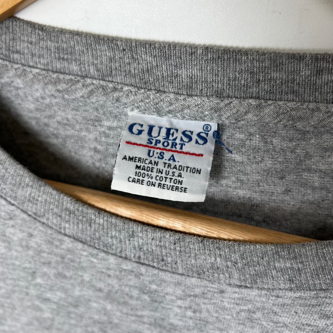 1990s USA GUESS 게스 스포츠 빅로고 슬리브 상품이미지8