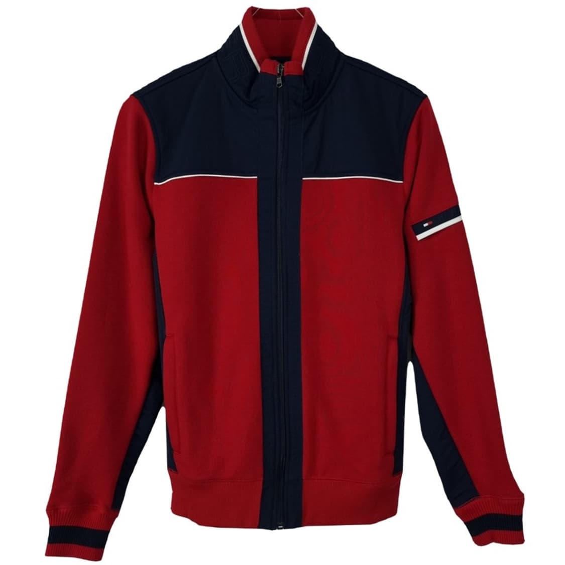 [타미힐피거] 나일론 스웻 지업 자켓 레드 M19188 상품이미지2
