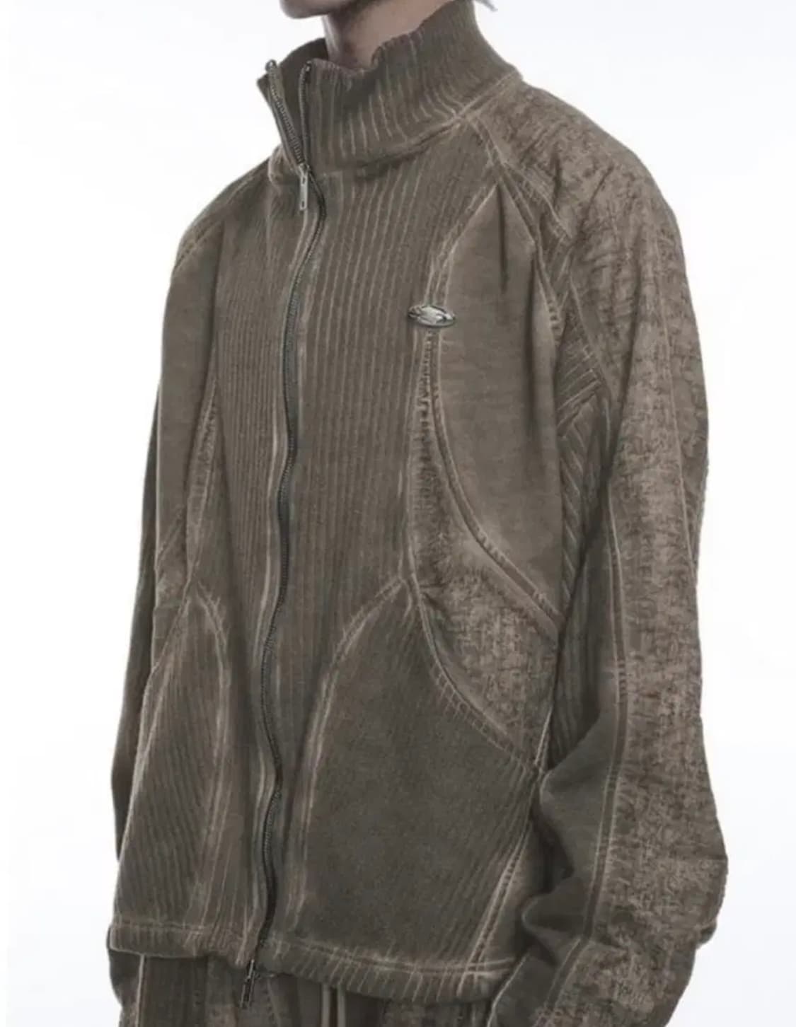 그레일즈 루나 니트 바이커 집업 자켓 상품이미지2