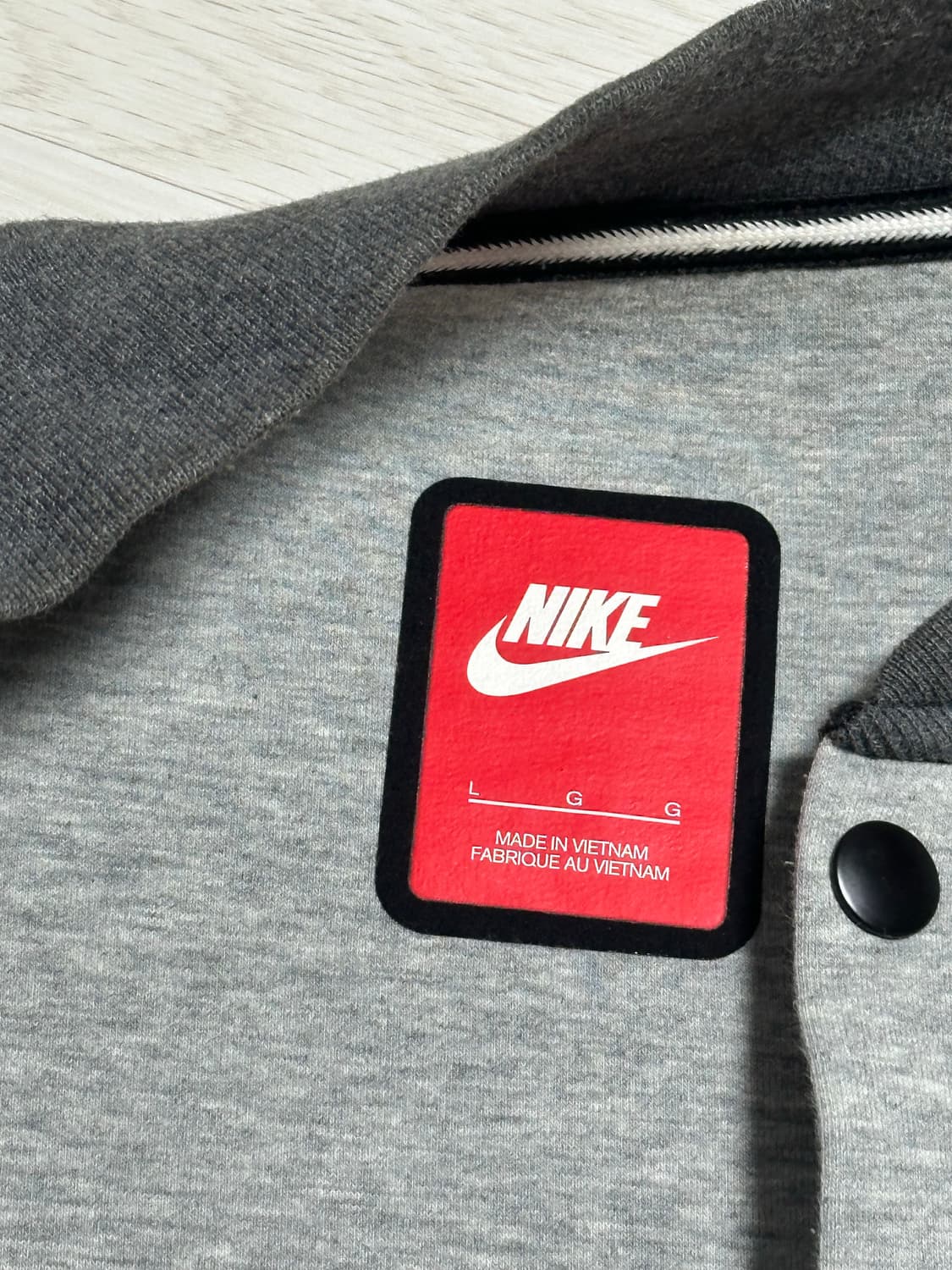 나이키 테크 플리스 자켓 L 회색 상품이미지4