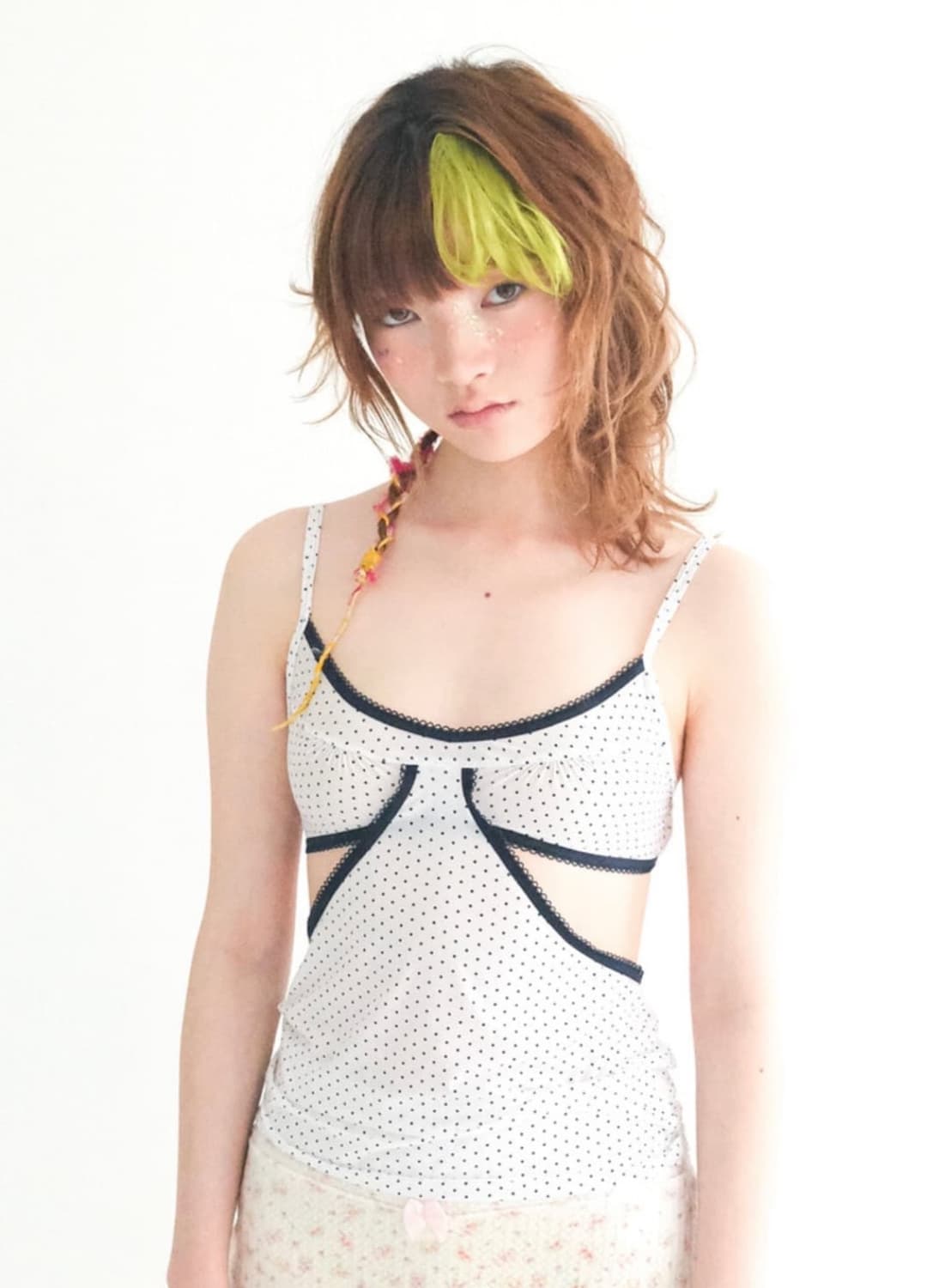 샵페어리 도트 란제리 캐미솔 슬리브리스 상품이미지2