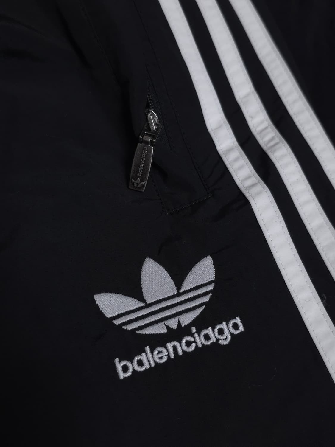 [S] 발렌시아가 아디다스 포플린 트랙팬츠 스티치 블랙 상품이미지4