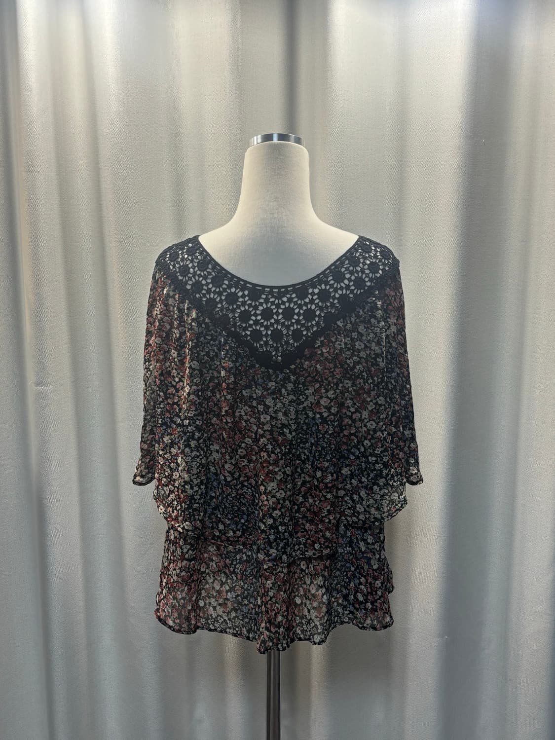 모리걸st 꽃무늬 케이프 상품이미지3