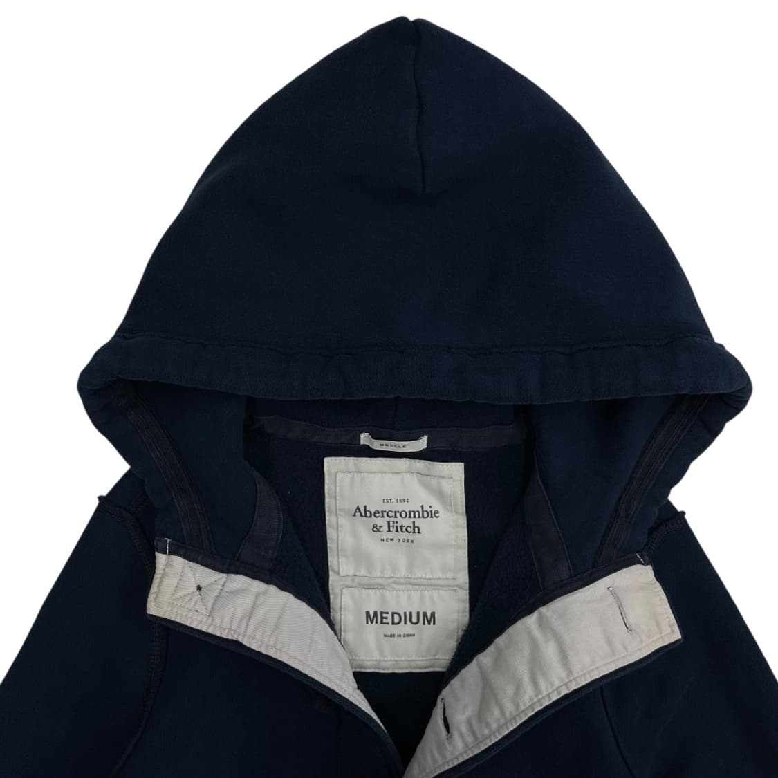 아베크롬비 빅순록 네이비 버튼 후드자켓 M 상품이미지6