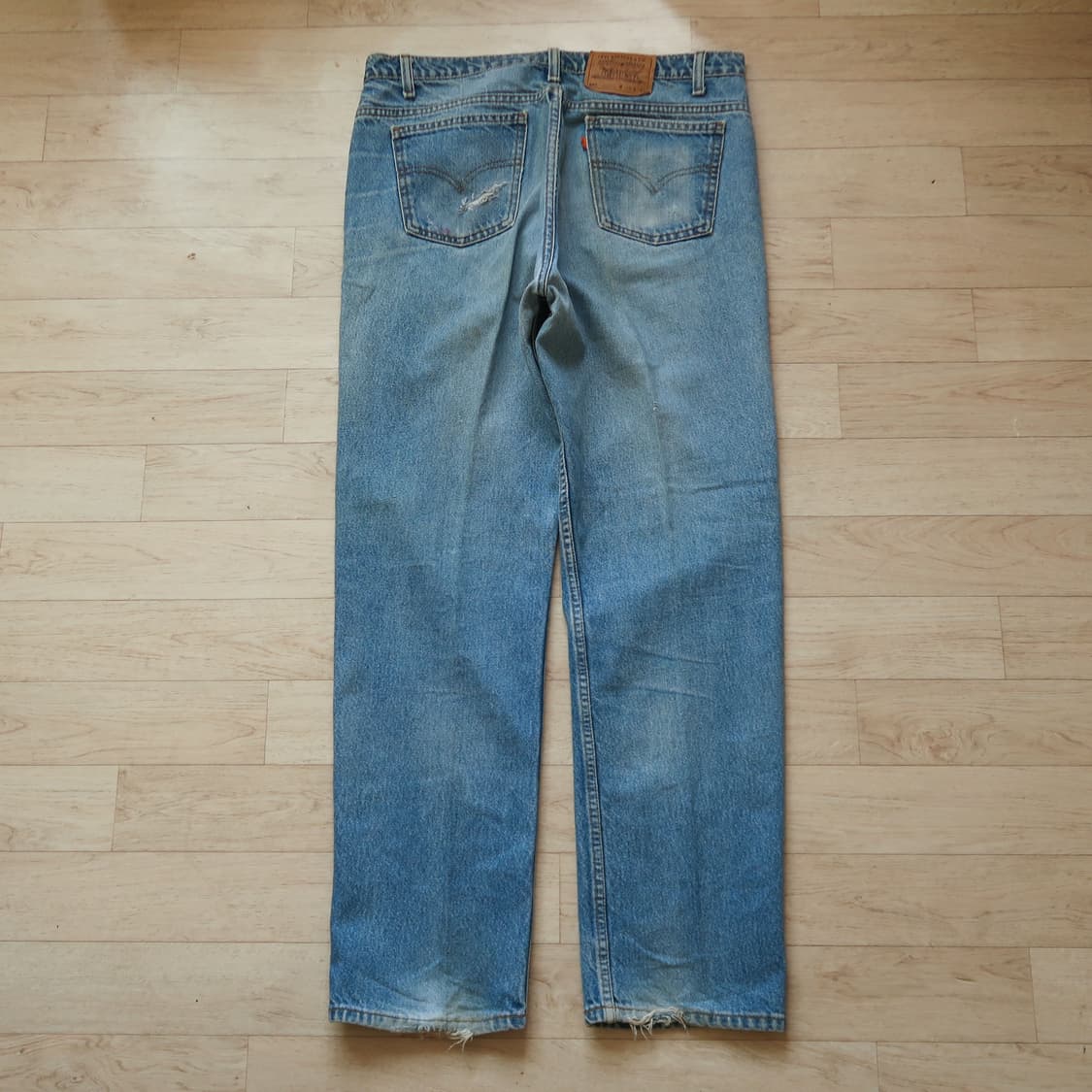 빈티지 리바이스 505 오렌지 블랭크 탭 상품이미지3