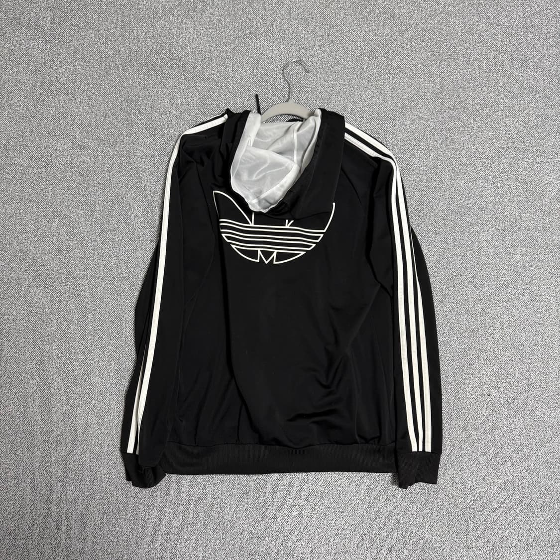 아디다스 파이어버드 백로고 후드집업 블랙 105 상품이미지2