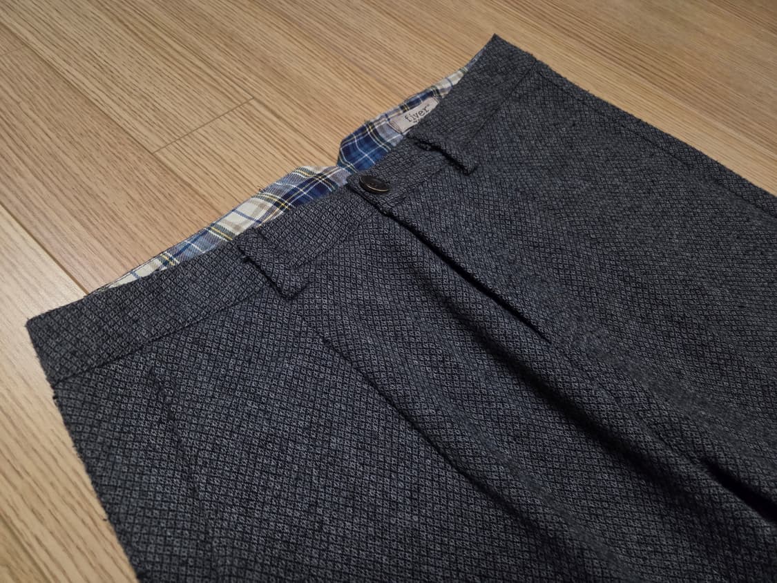 시리즈 Series  x Fiver  마이크로 체크 슬랙스 팬츠 상품이미지3