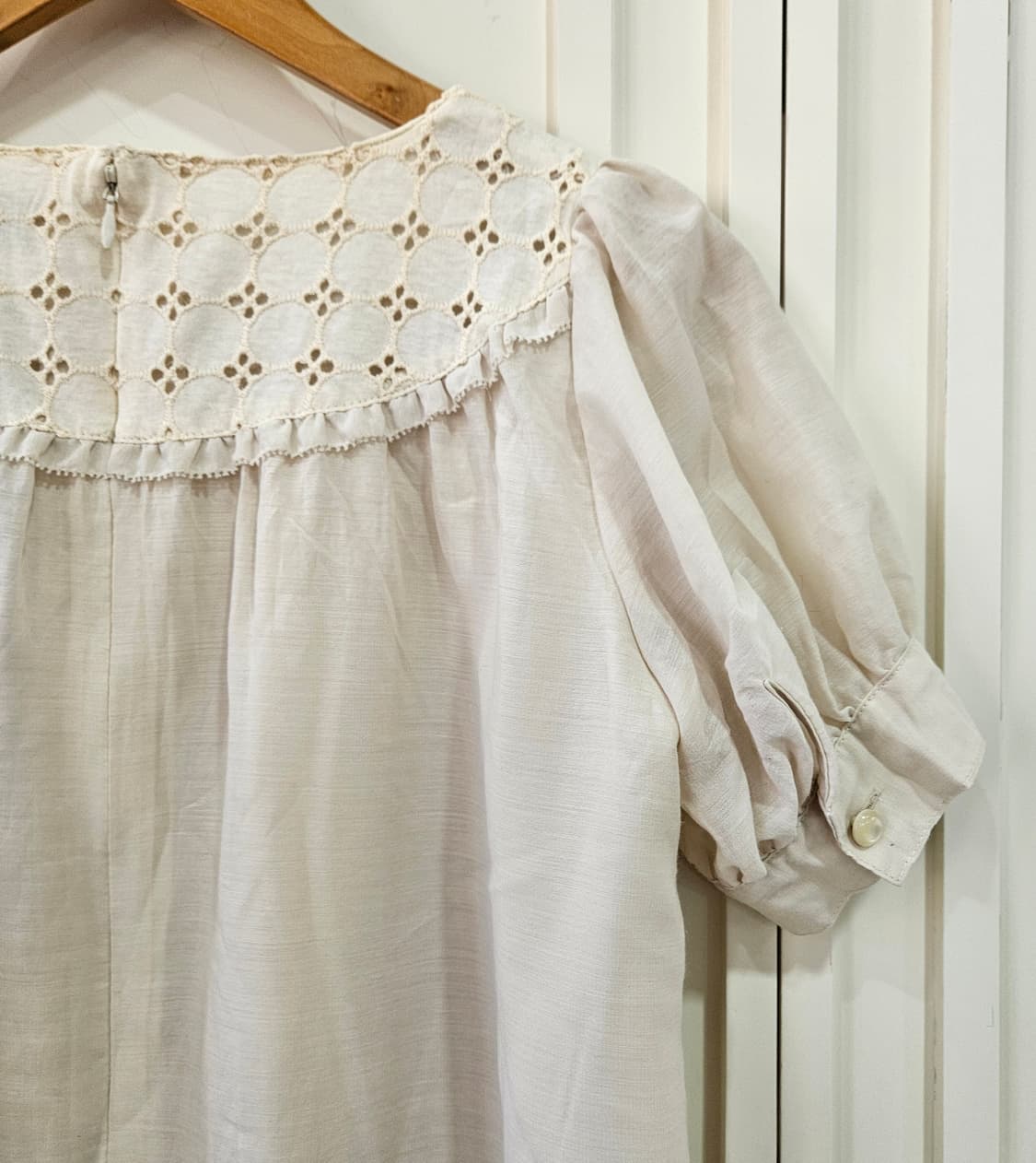 펀칭 레이스 퍼프 원피스 상품이미지6