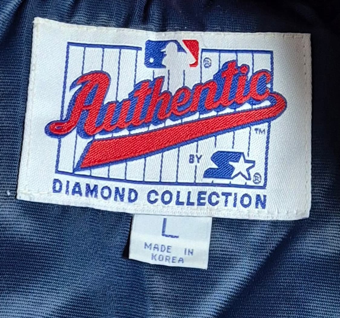 오버핏 L ) 스타터 캘리포니아 네이비+레드 바시티자켓 점퍼 상품이미지4