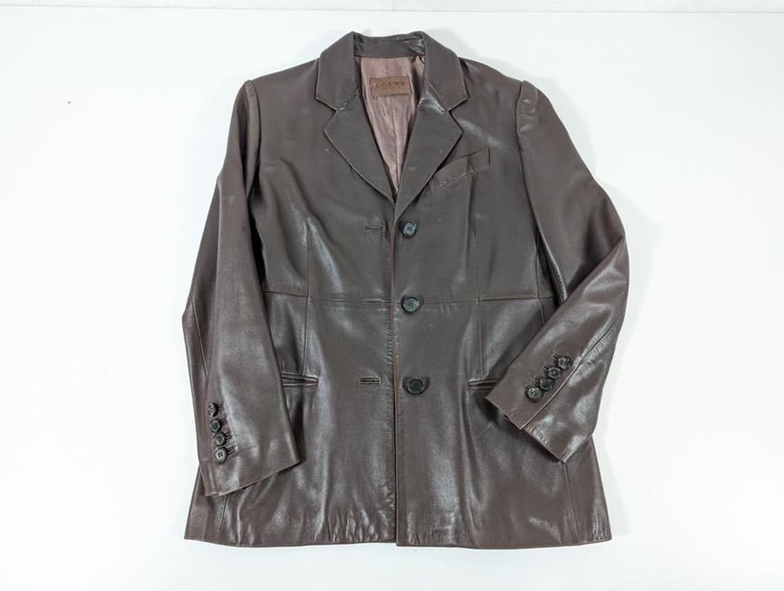 LOEWE 브라운 레더 자켓 상품이미지1