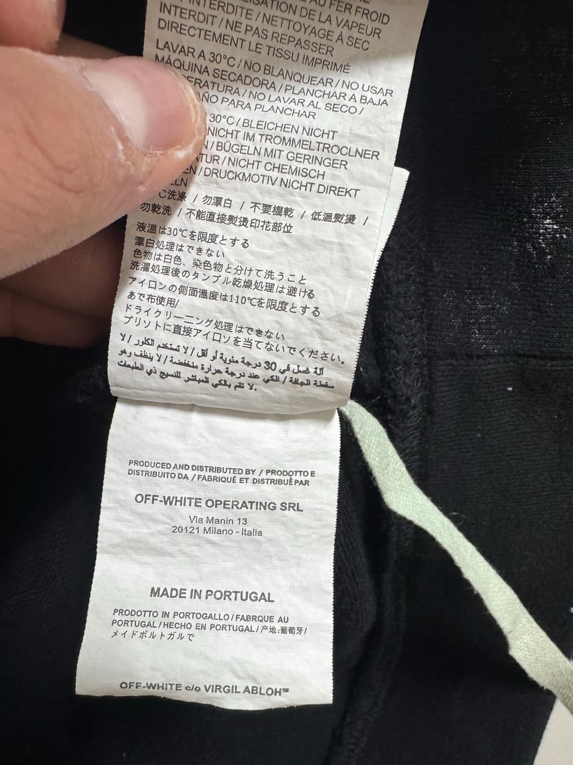 오프화이트 갤럭시 후드티 상품이미지4