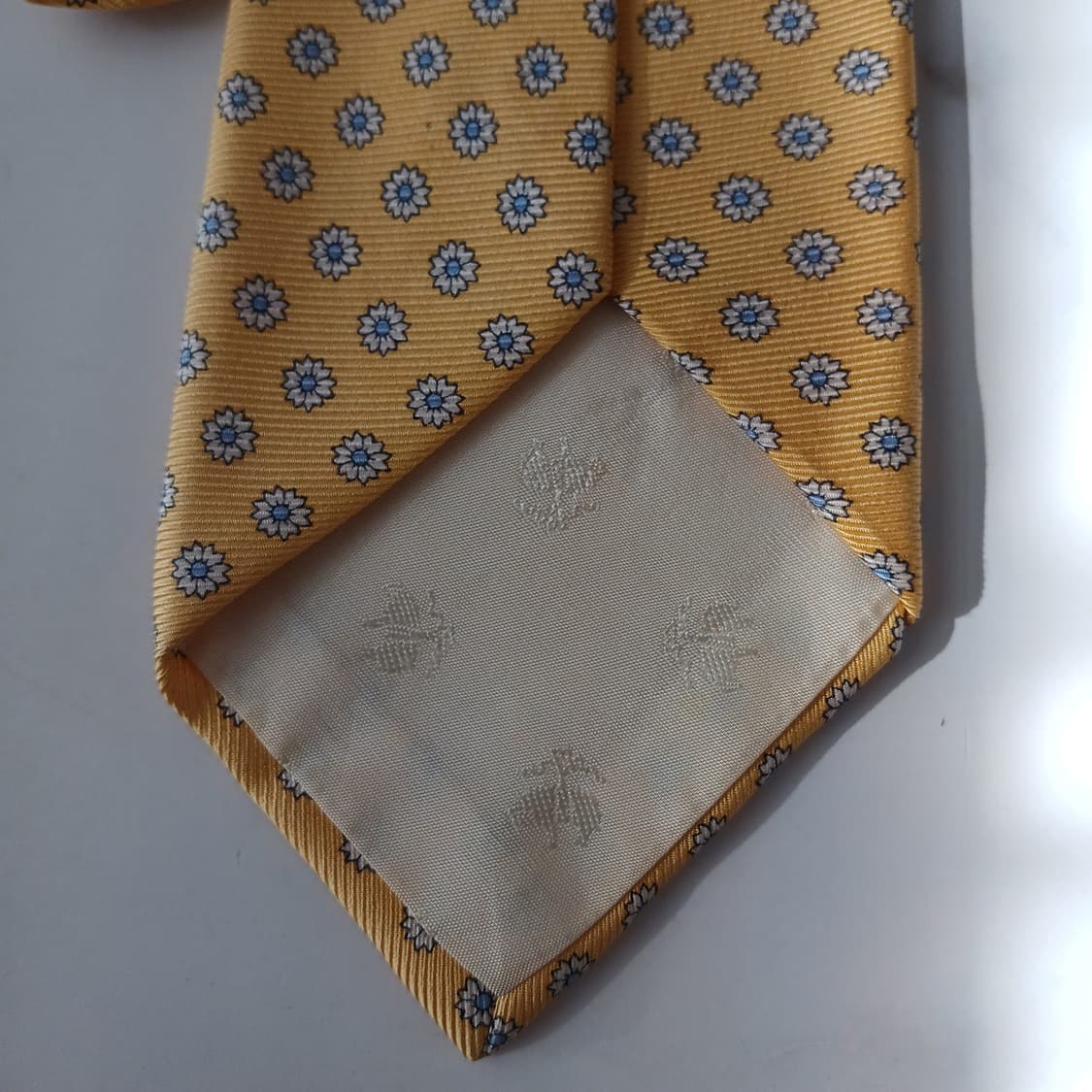 브룩스 브라더스 실크 옐로 플라워 넥타이 9.2cm A등급 A19042
 상품이미지9