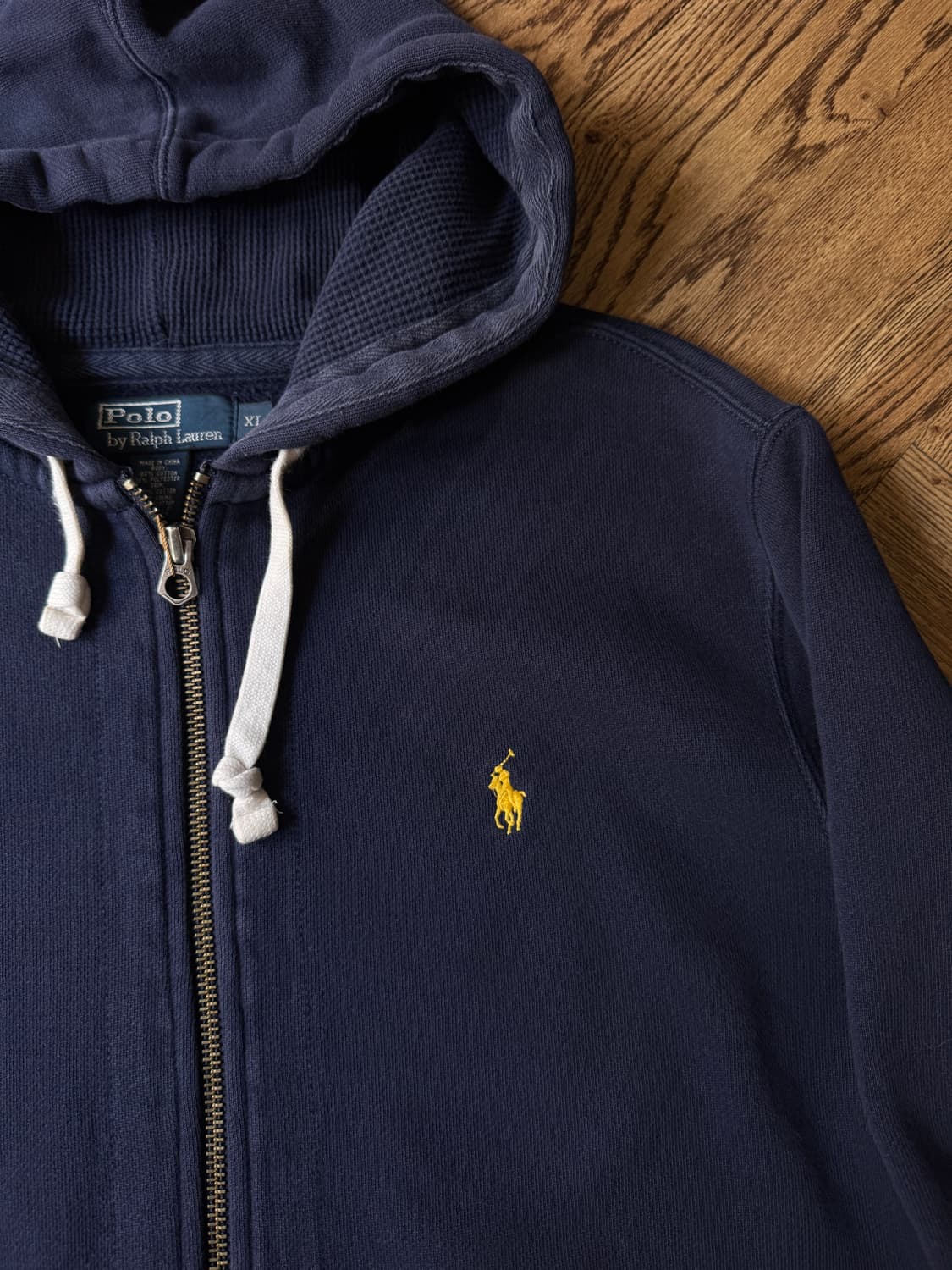 [XL]폴로 랄프로렌 네이비 써멀 후드집업 상품이미지3