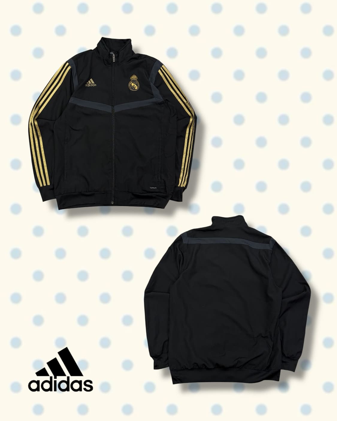 아디다스 레알마드리드 검금 트랙탑 상품이미지2