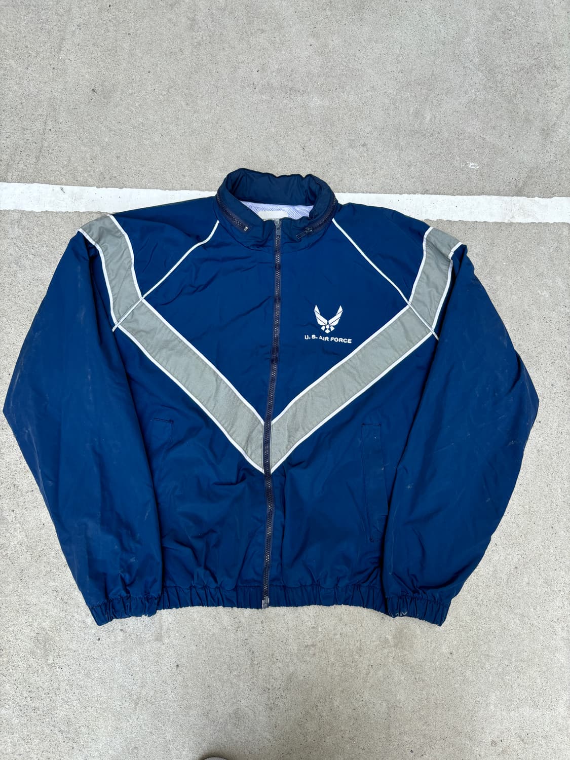 U.S. AIR FORCE네이비 바람막이 상품이미지5