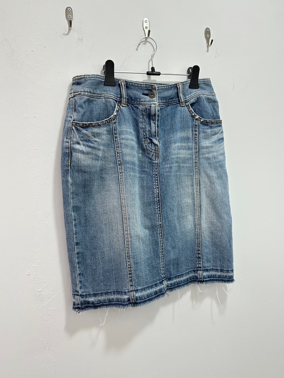 Vintage stud point back slit skirt 상품이미지3