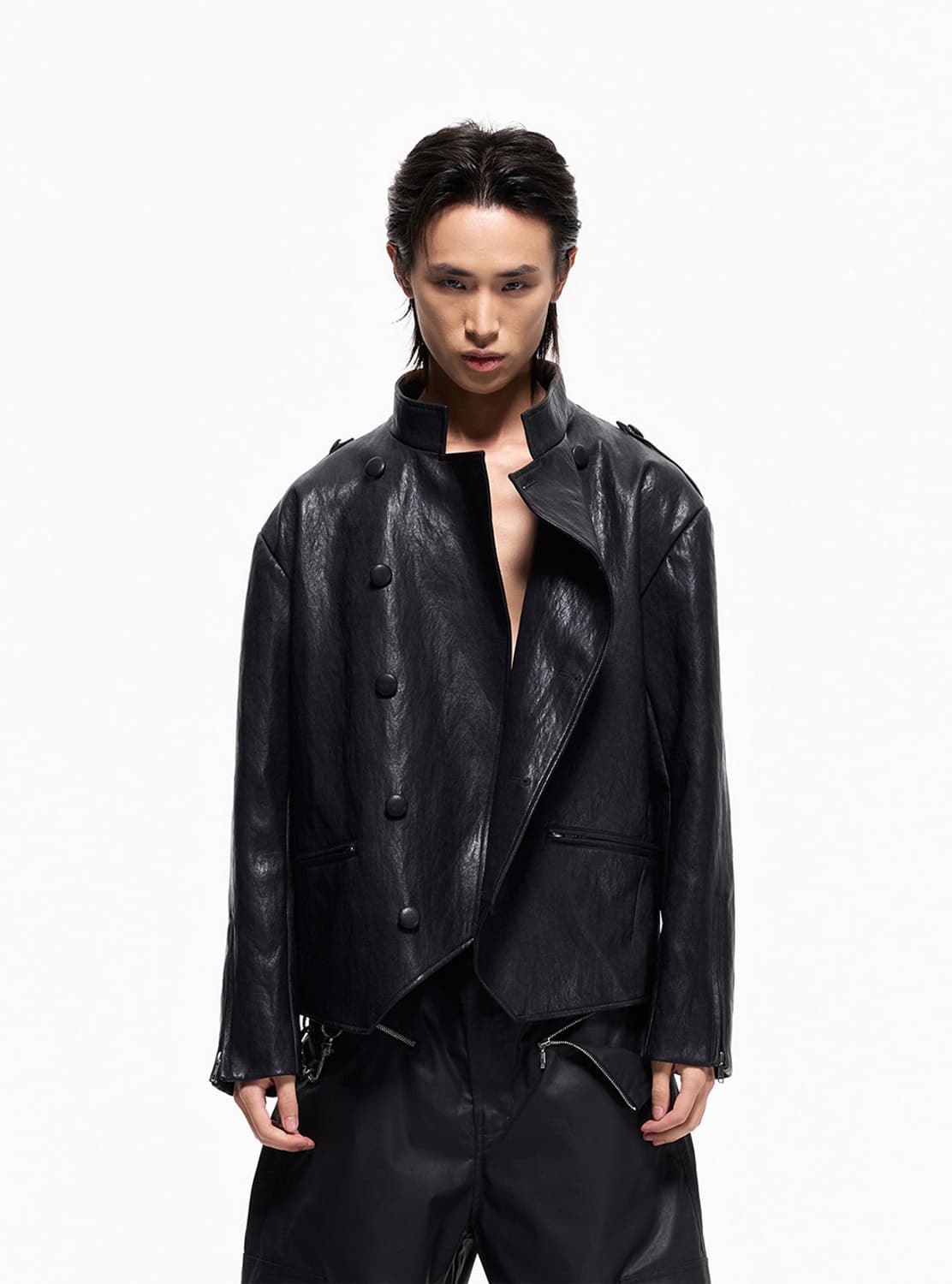 Dark Order Deconstructed Leather Jacket 상품이미지6