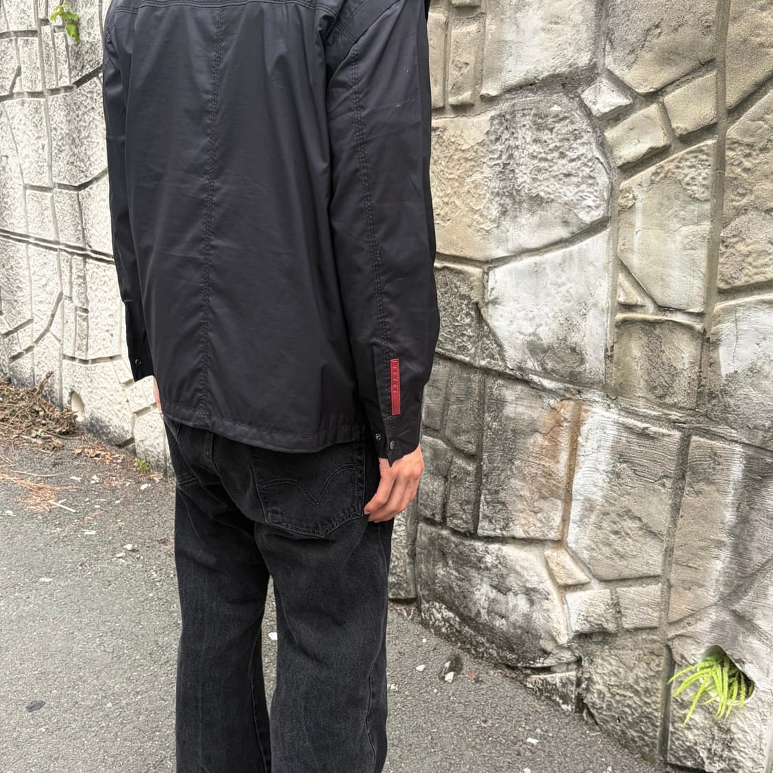 00s 프라다 스포츠 레드라벨 지퍼 자켓 (베스트 활용 가능) 상품이미지1