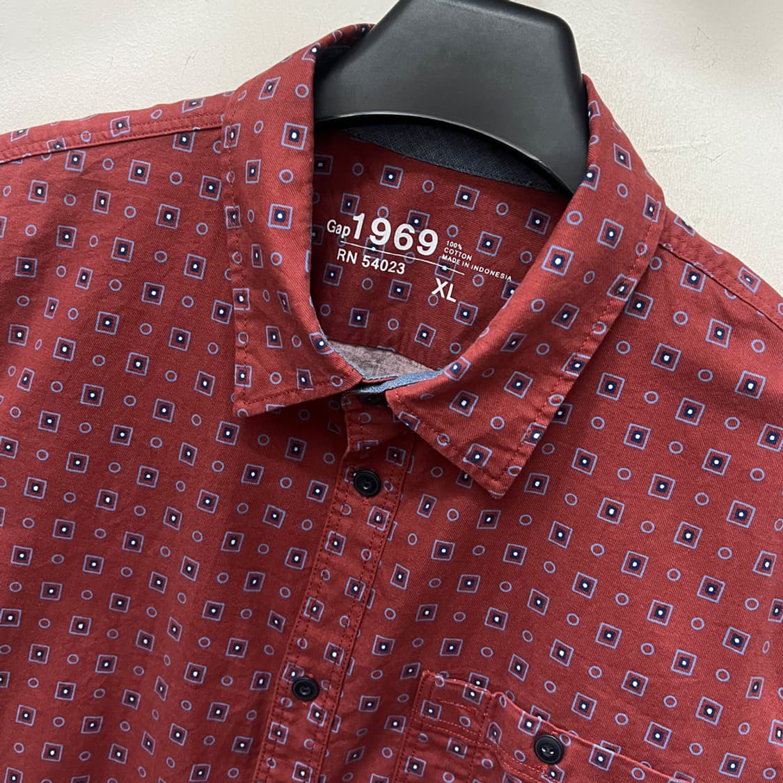 GAP 갭 1969 멀티 체크 코튼 셔츠 XL 상품이미지3