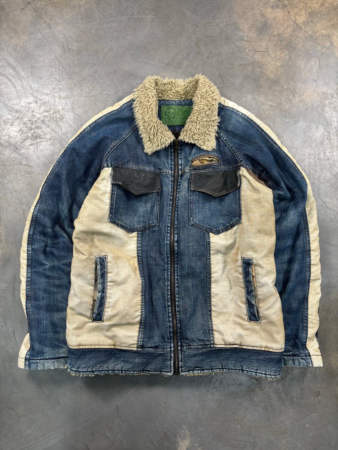 빈티지 데님 쉐르파 자켓 상품이미지1