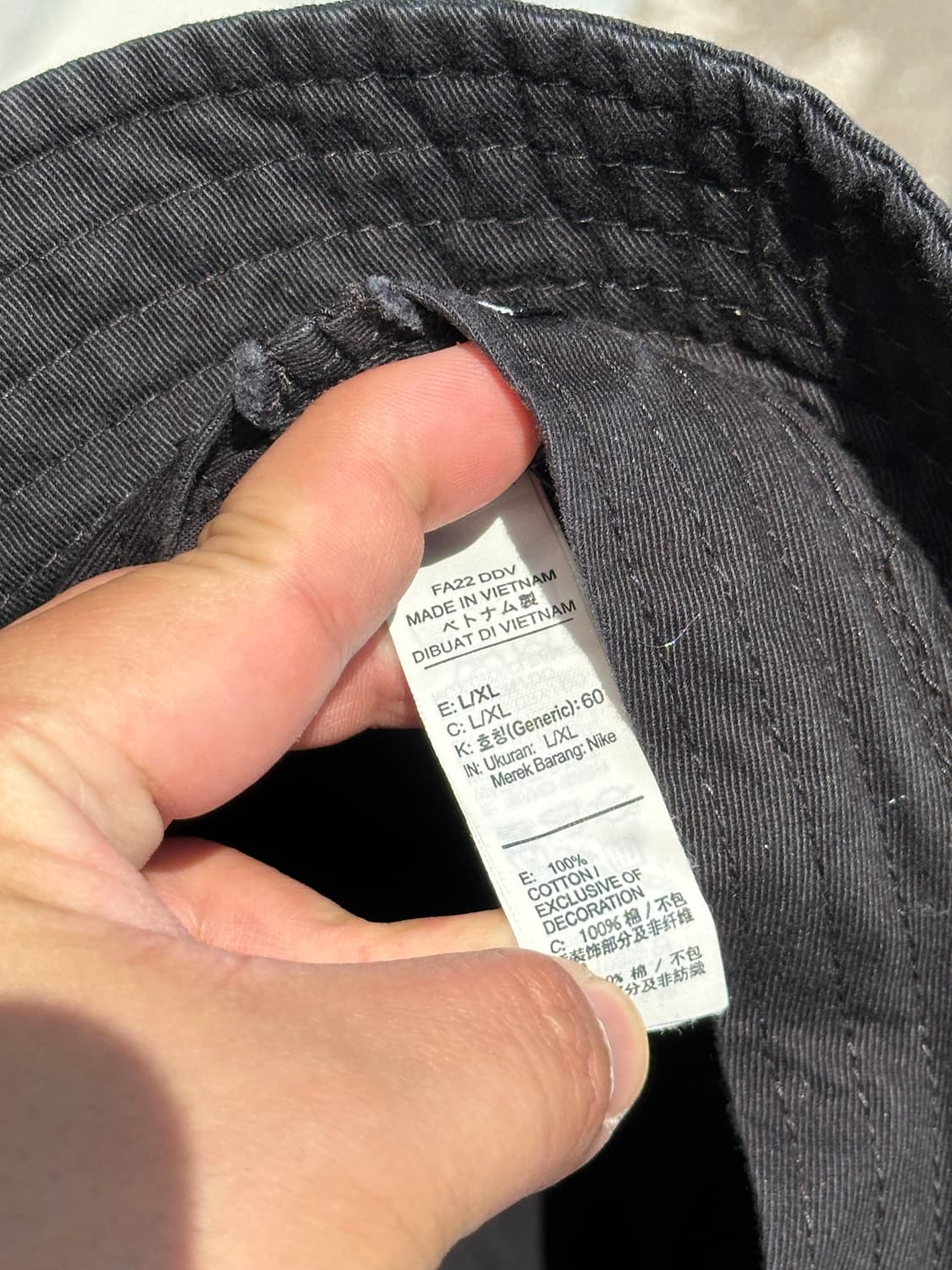 [L-XL] 나이키 로고 블랙 버킷햇 모자 상품이미지7