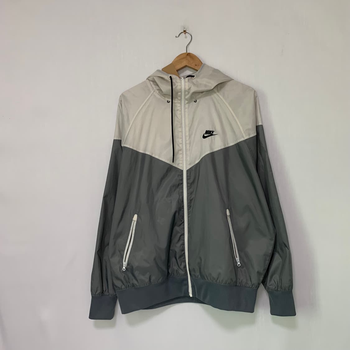 나이키 윈드러너 후드 바람막이 민트 그레이 빈티지 루즈핏 XL 남녀공용 상품이미지1