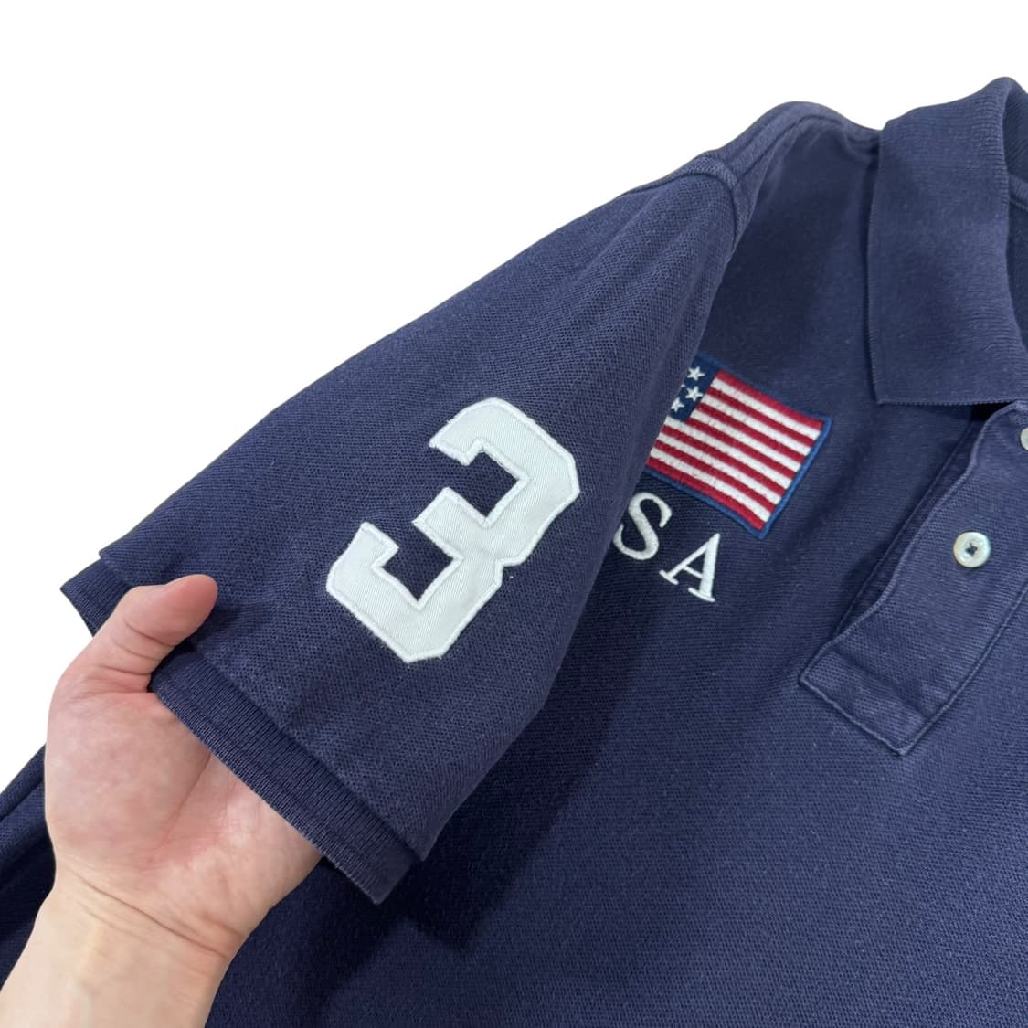 폴로 랄프로렌 치프키프 USA 빅포니 네이비 반팔카라티 상품이미지6