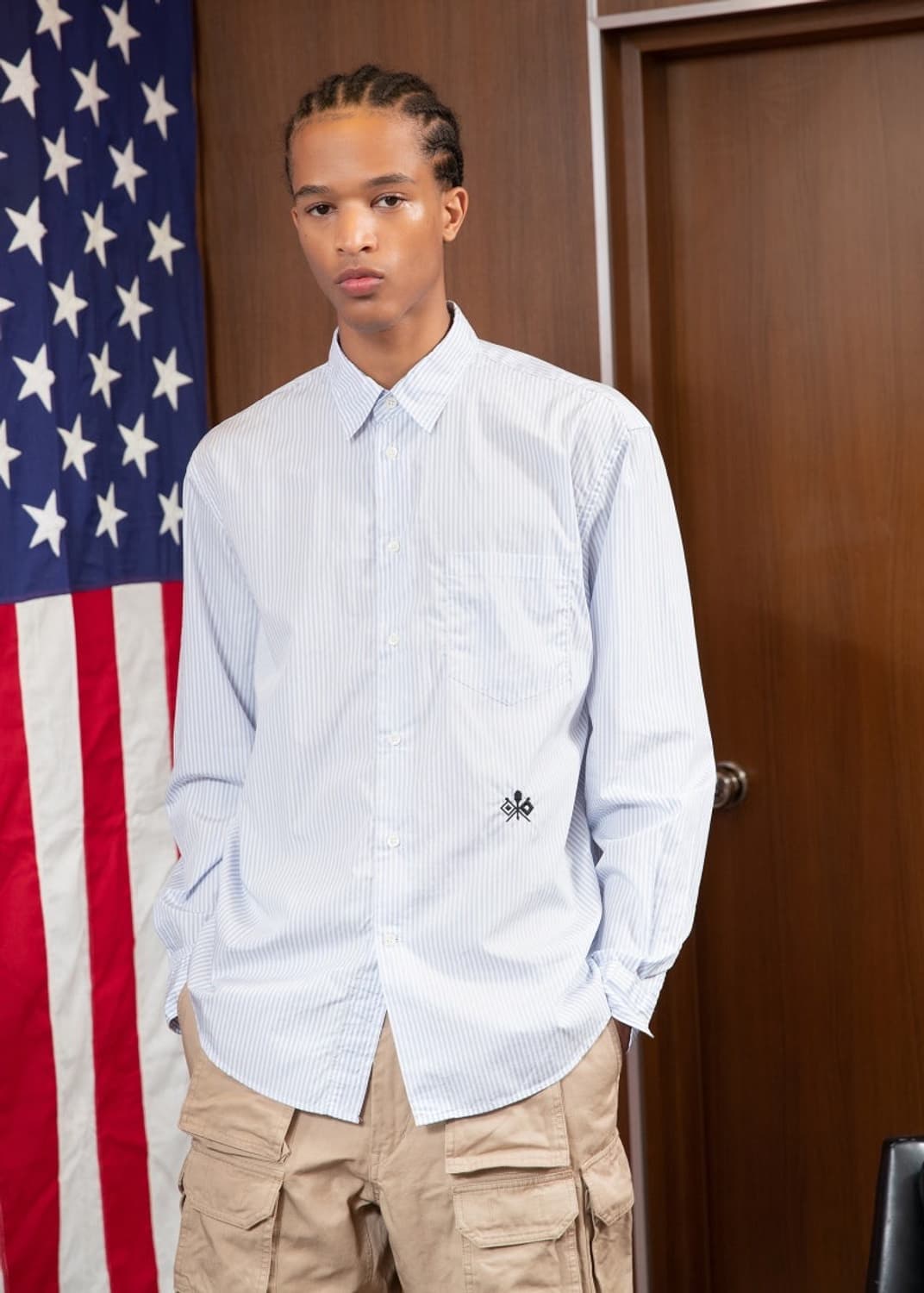 올리브드랩서비스 셔츠, SM 상품이미지1