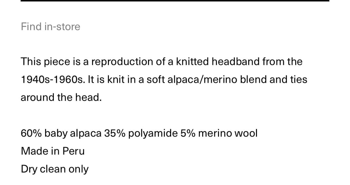 Bode 보디 니트 헤드밴드 상품이미지6