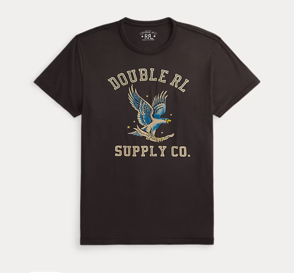 RRL 가먼트다이 저지그래픽 티셔츠 /  XL 상품이미지1