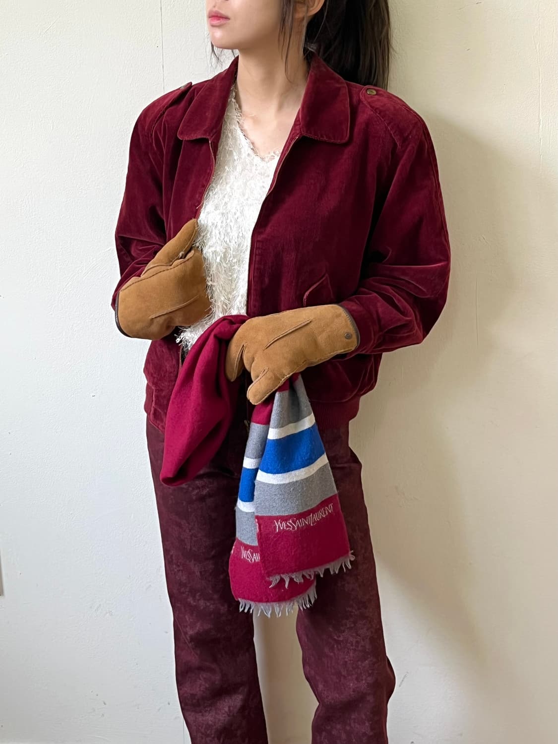 YSL 울 파스텔 머플러 상품이미지9