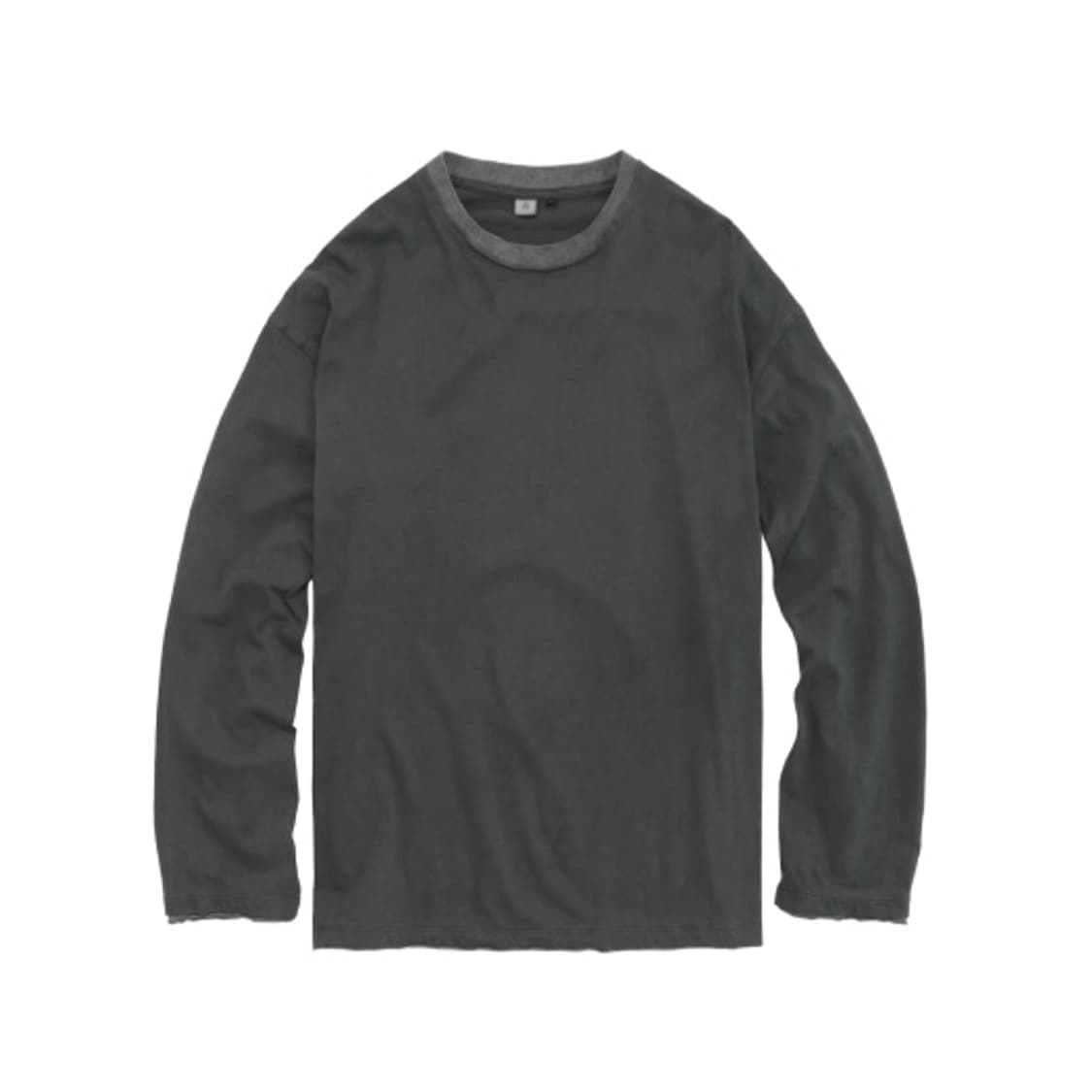 폴리테루 레이어드 롱슬리브 그린+그레이 상품이미지2