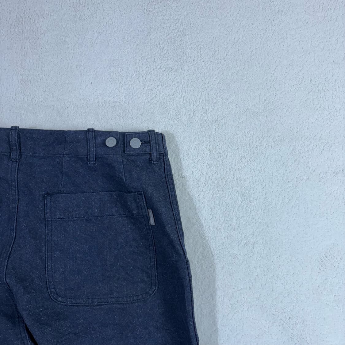 에스피오나지 생지 스냅 와이드 데님 팬츠 상품이미지1