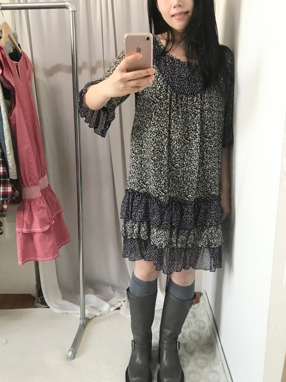 vintage flowers cancan ops dress 상품이미지4