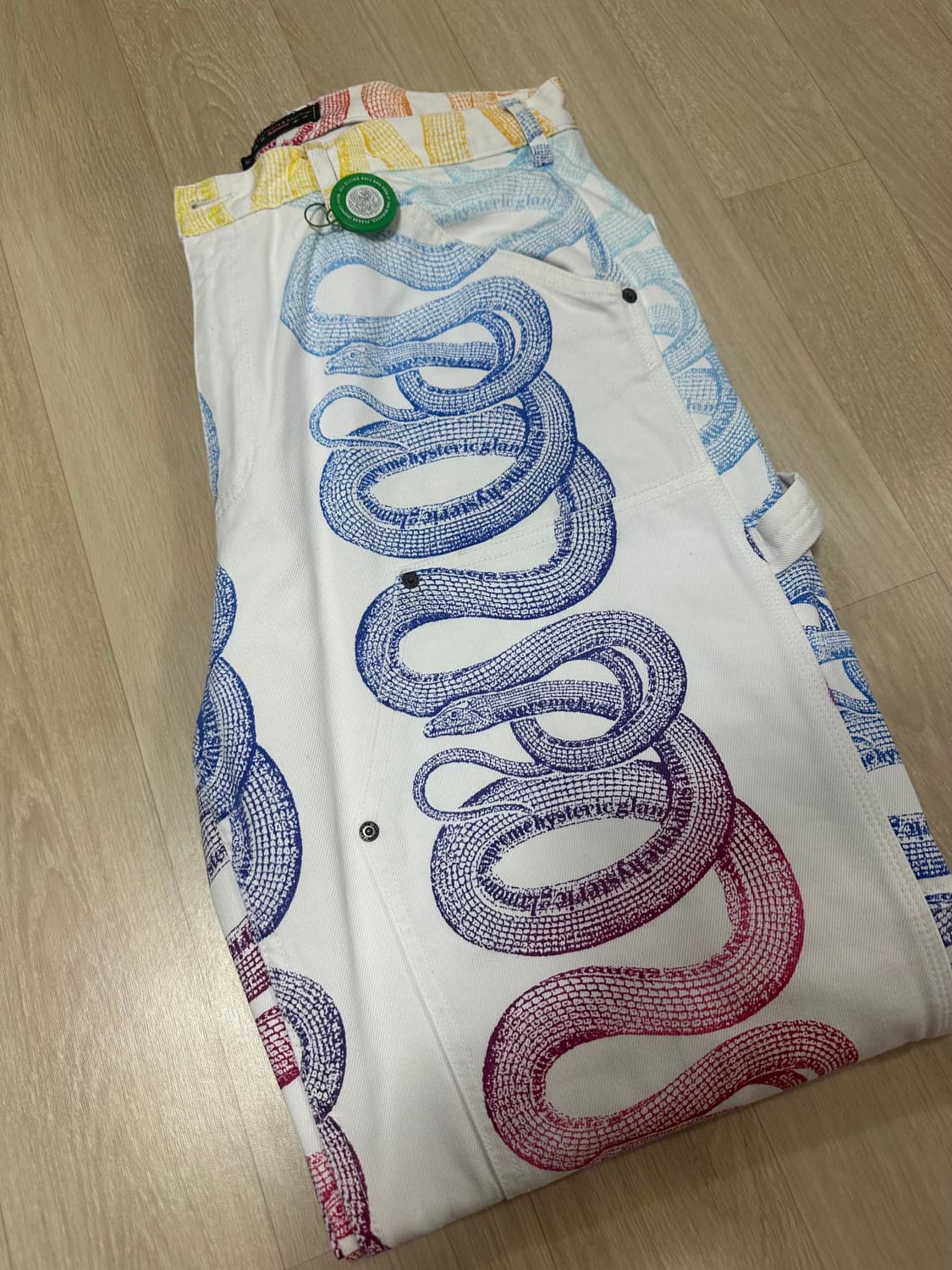 [36] 슈프림 X 히트테릭 글래머 콜라보 화이트 팬츠  상품이미지4